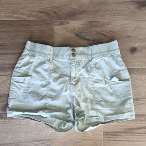 Celebrity Pink Junior's Light Sage Green Cargo Shorts